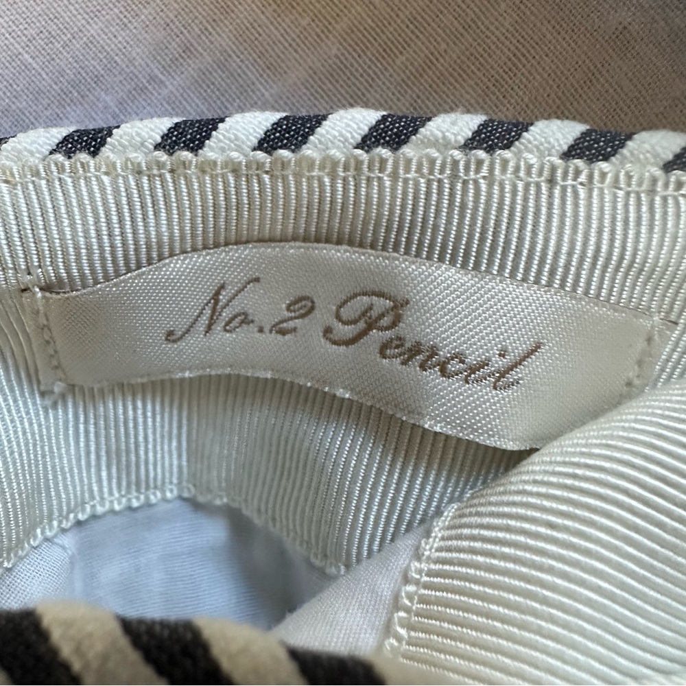 J.Crew Striped Seersucker Pencil Skirt Size 4 - Picture 8 of 11